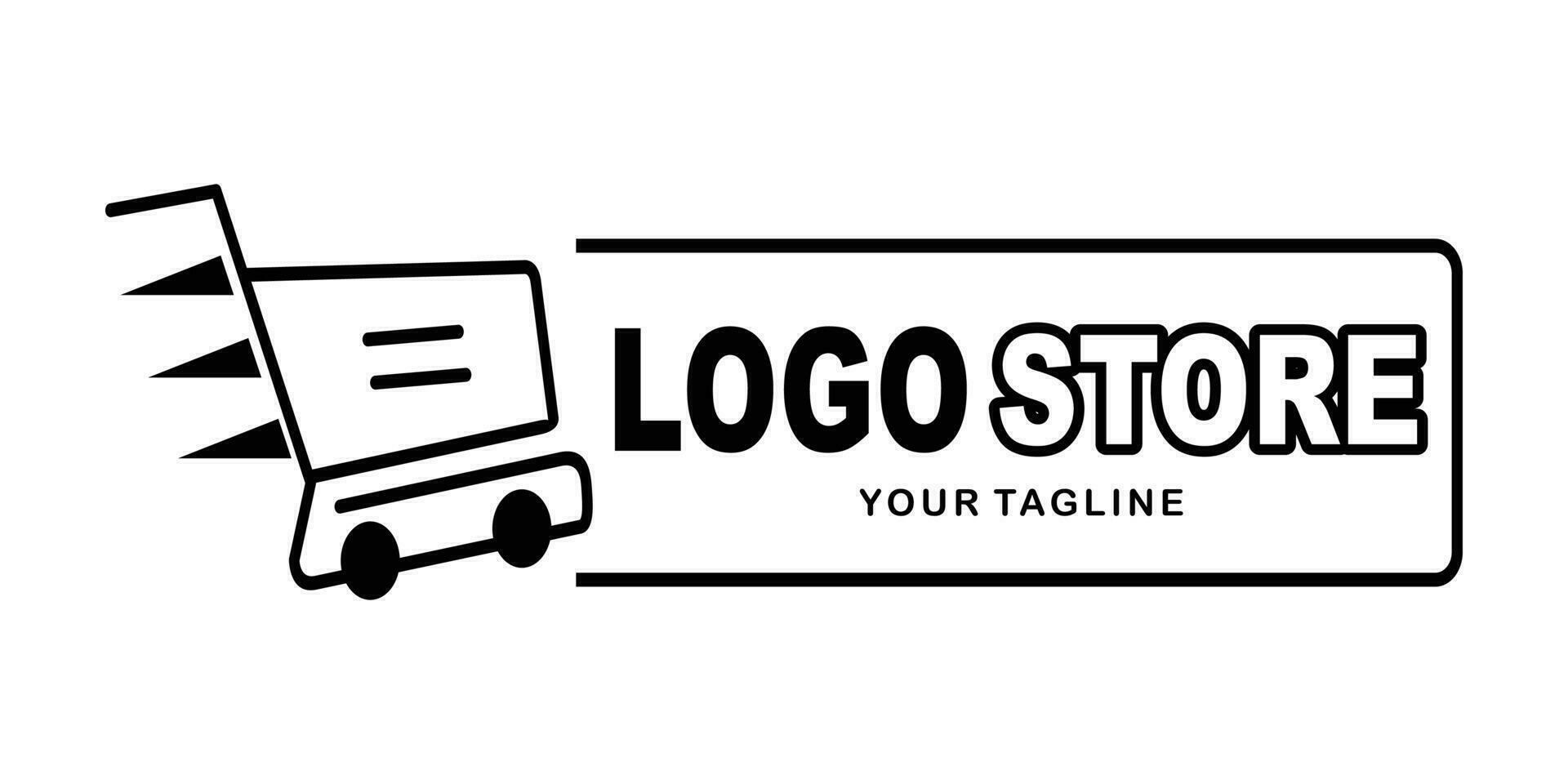 Shopping Cart Logo Design for Your Shop vector