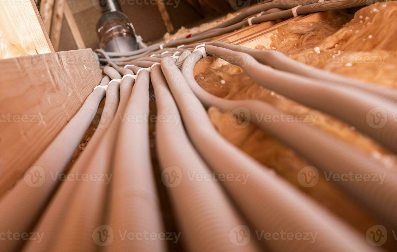 Electric Cables in Enclosed Plastic Pipelines photo