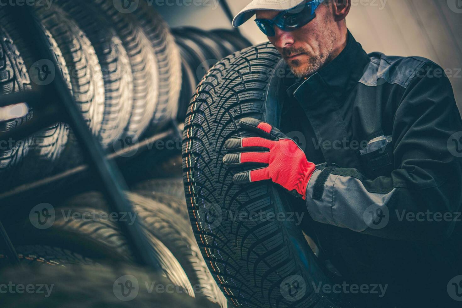 auto Servicio neumático reemplazo foto