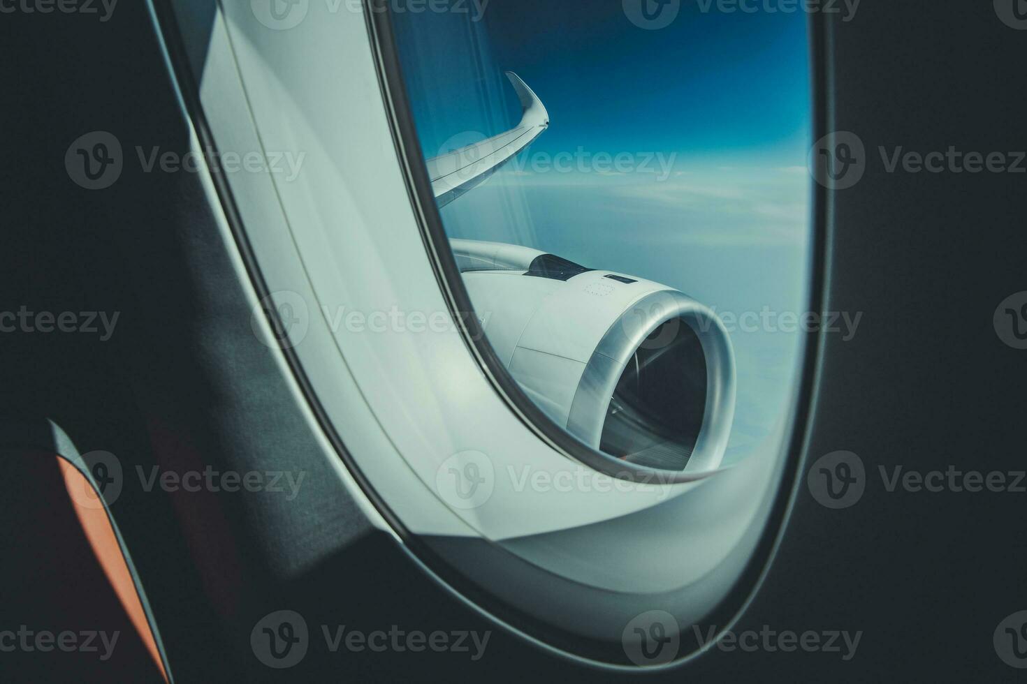 Business Class Flying. Airplane Flight Theme. photo