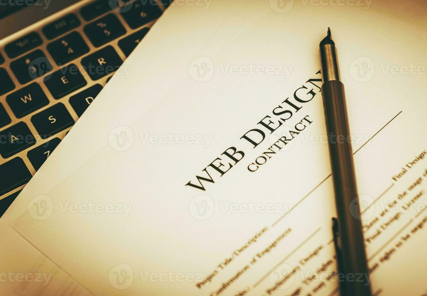 Web Design Job Contract photo