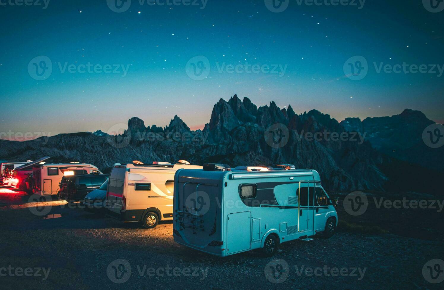 Mountain RV Camping in the Italian Dolomites photo