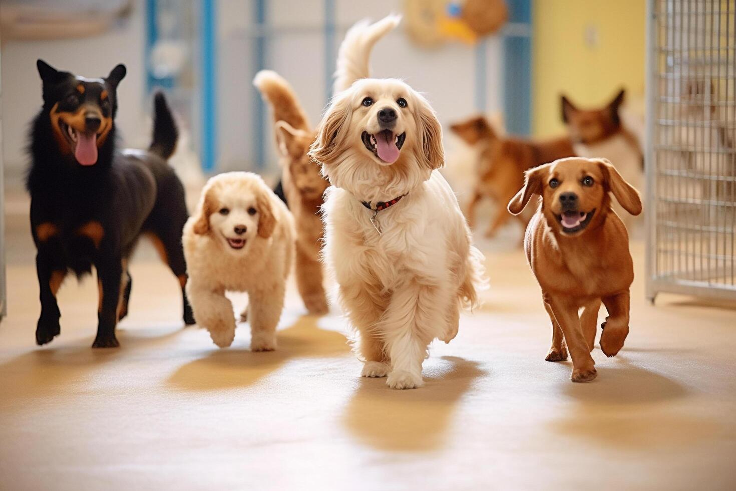 perro en real vida, contento momento con mascota ai generativo foto