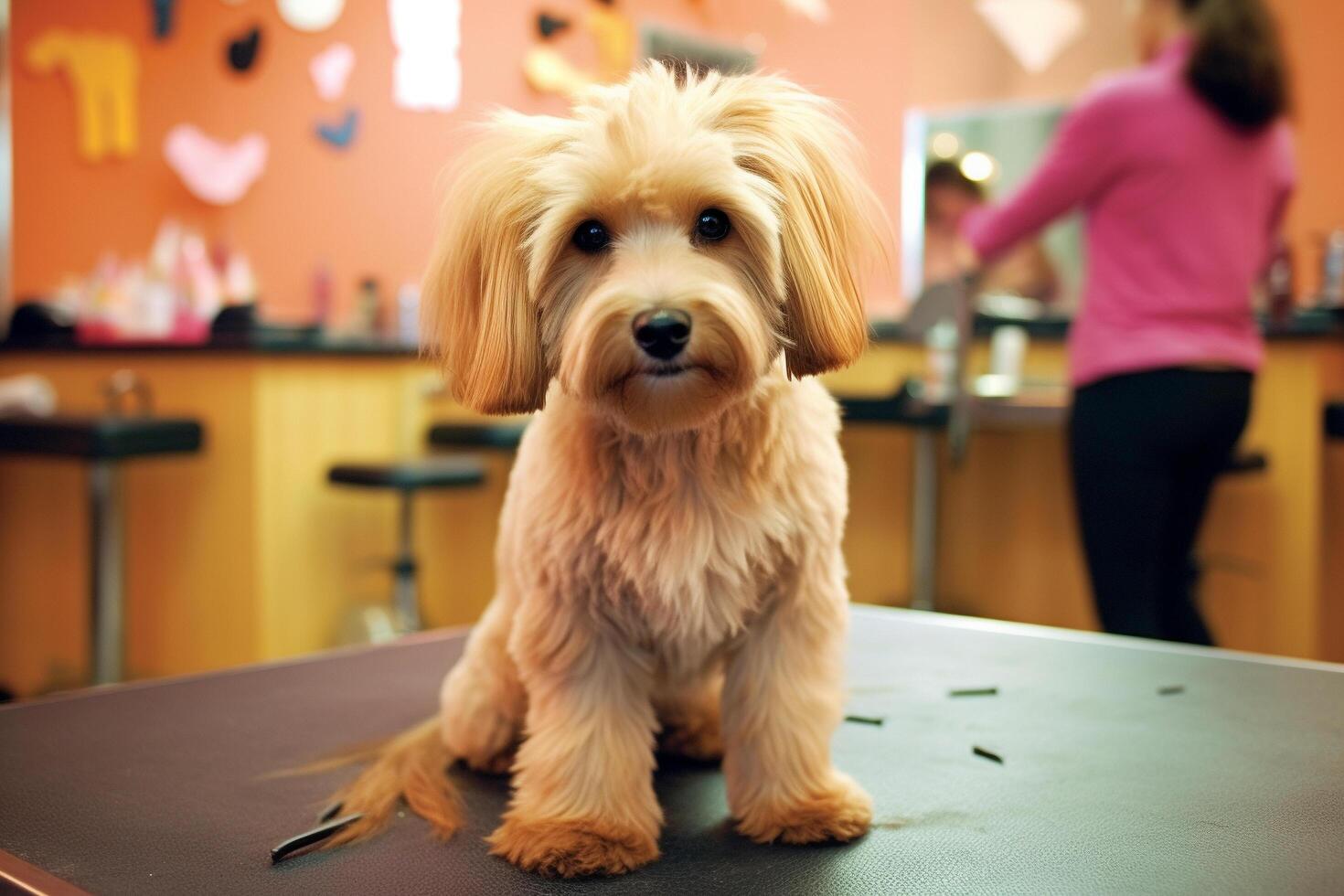 perro en real vida, contento momento con mascota ai generativo foto