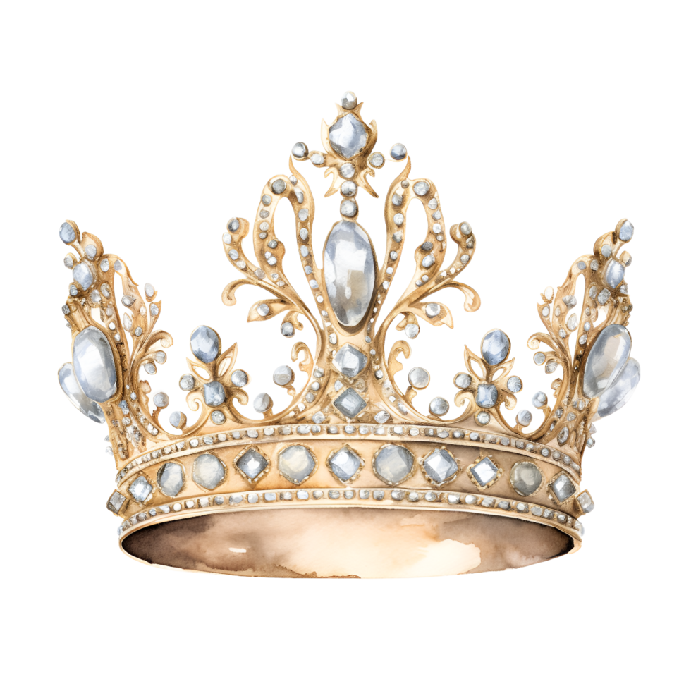 or bijou Royal couronne ai généré clipart png