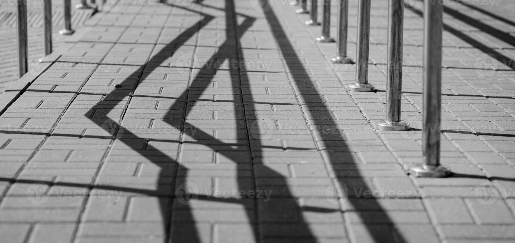 outdoor tile with metal railing photo