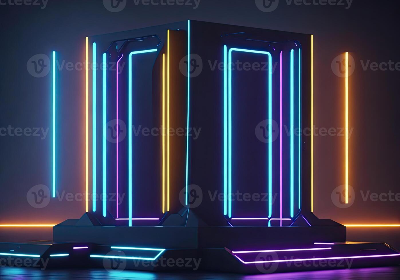 abstract neon background. photo