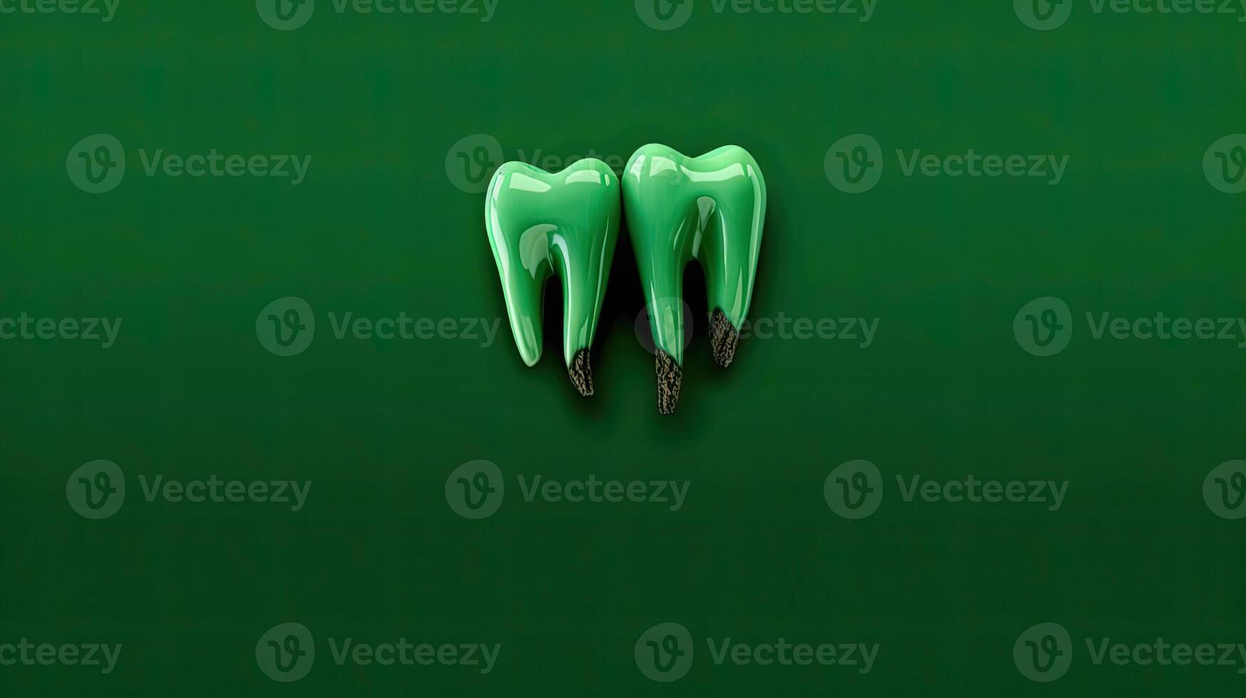 dental infección en el dientes. generativo ai foto