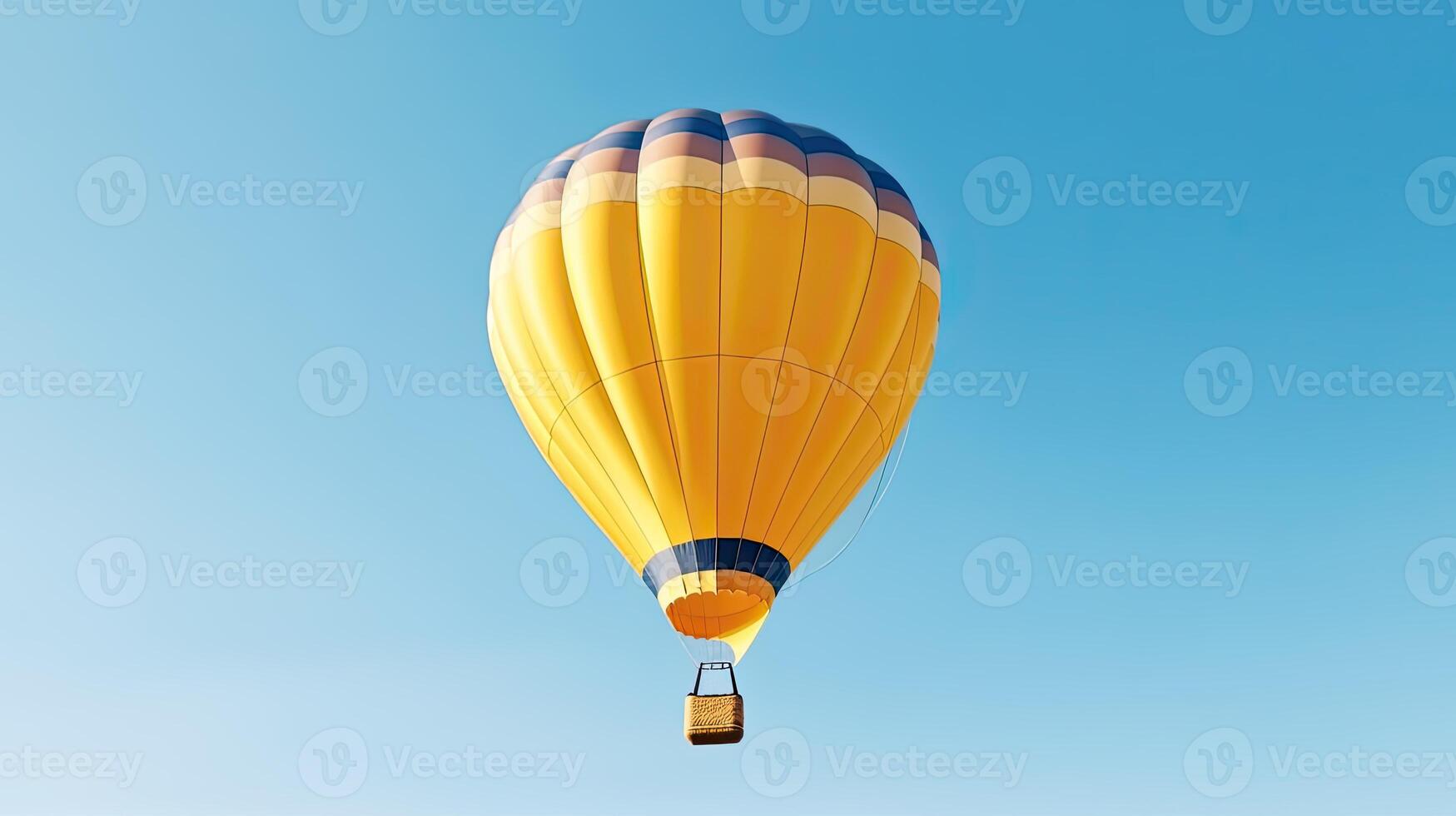 hot air balloon. travel background. photo