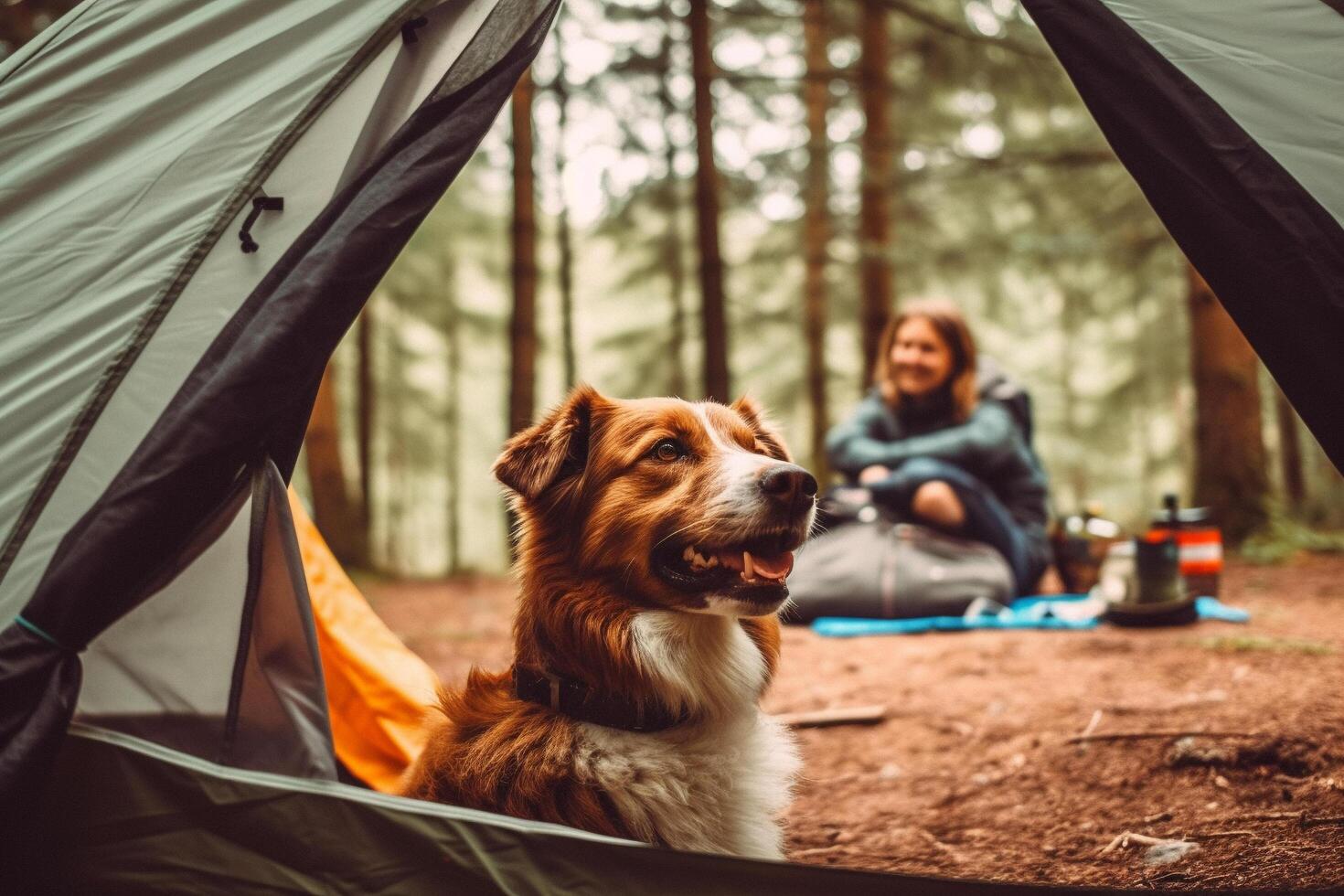 perro en real vida, contento momento con mascota ai generativo foto