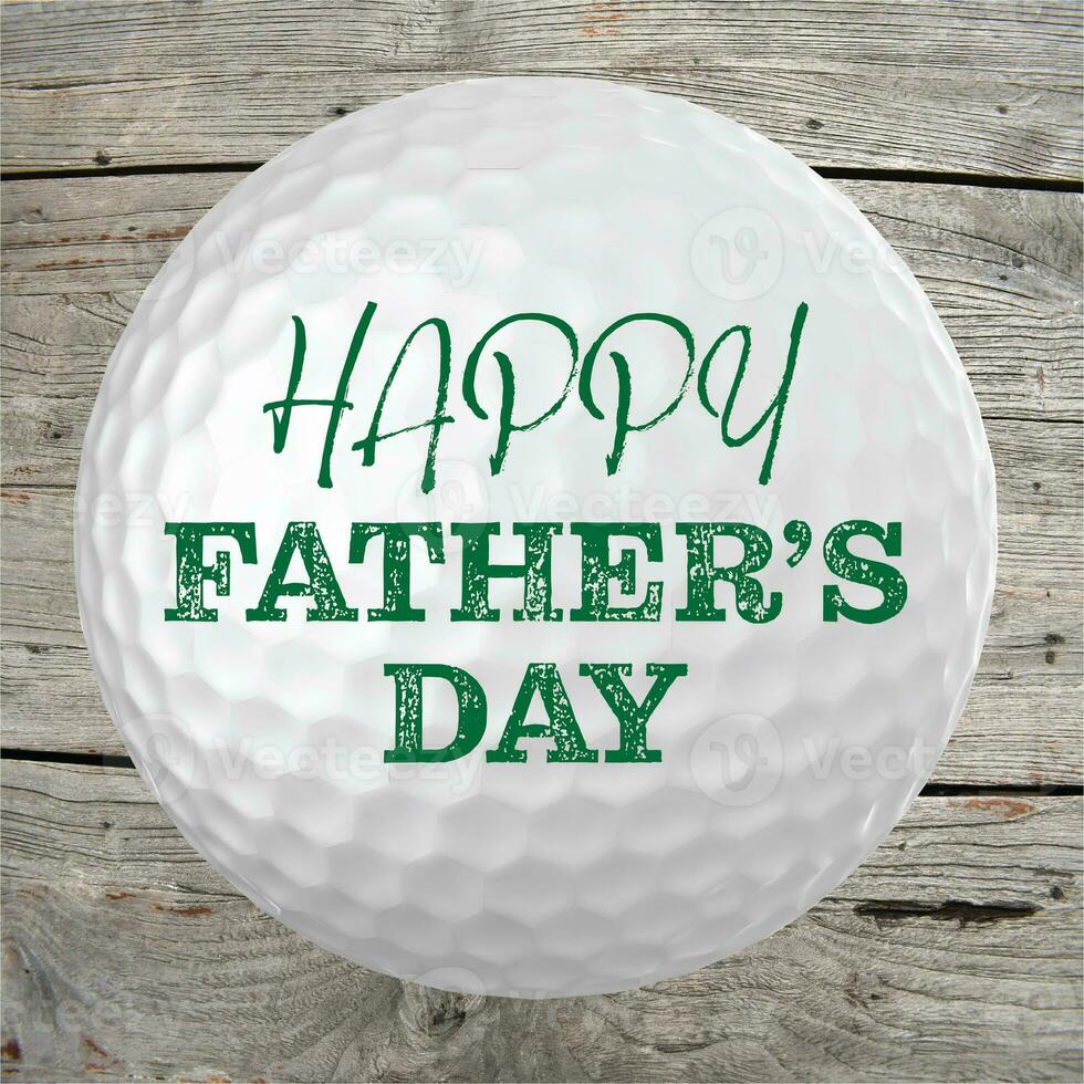 Happy Father's Day - Golfer, Golf Ball photo