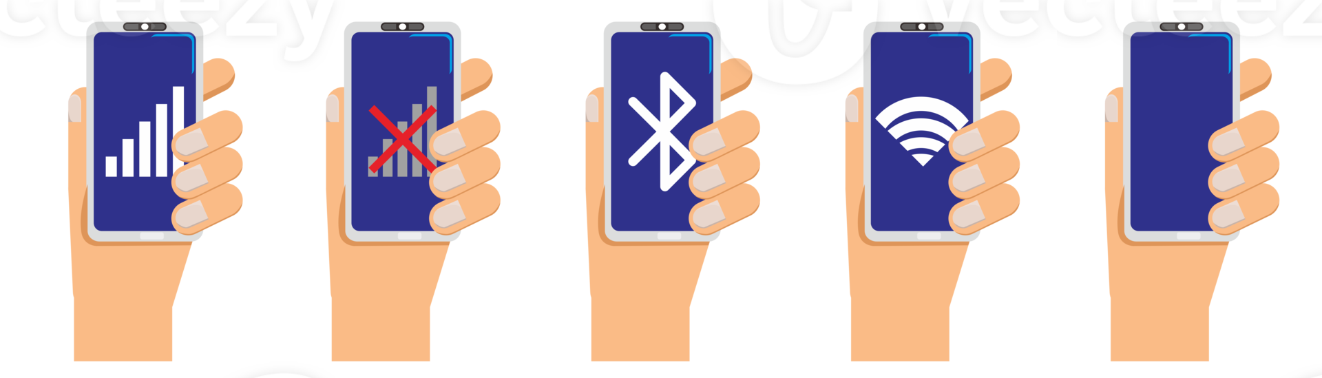 Hand with Phone Icon Design png