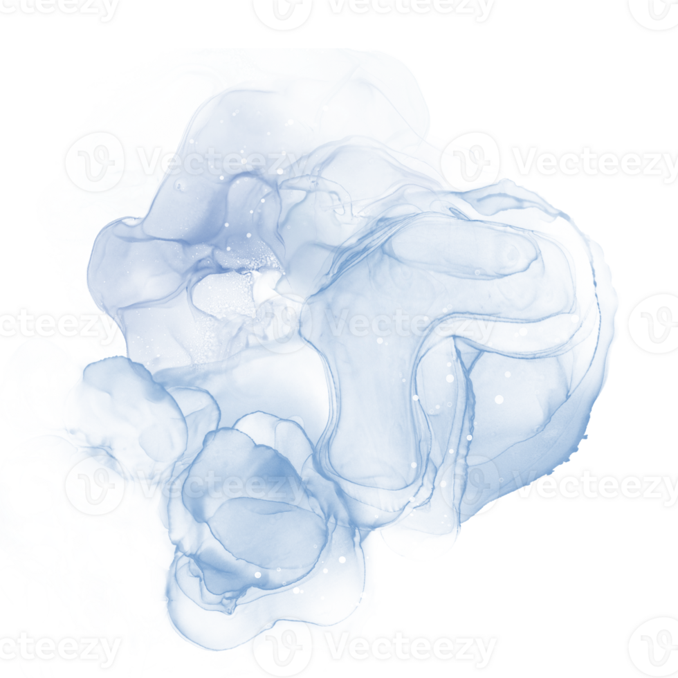 Abstract blue pastel watercolor stains background 24639176 PNG