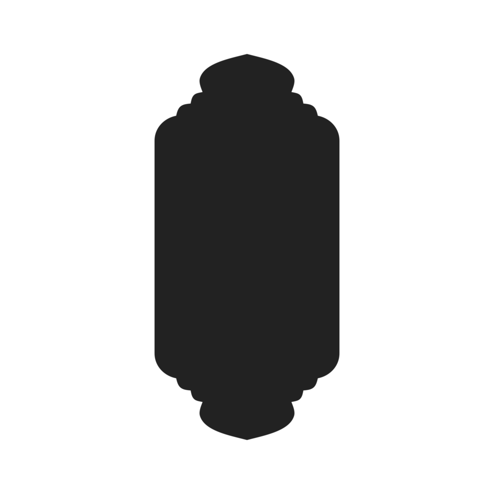 Islamic Frame Shape Badge png