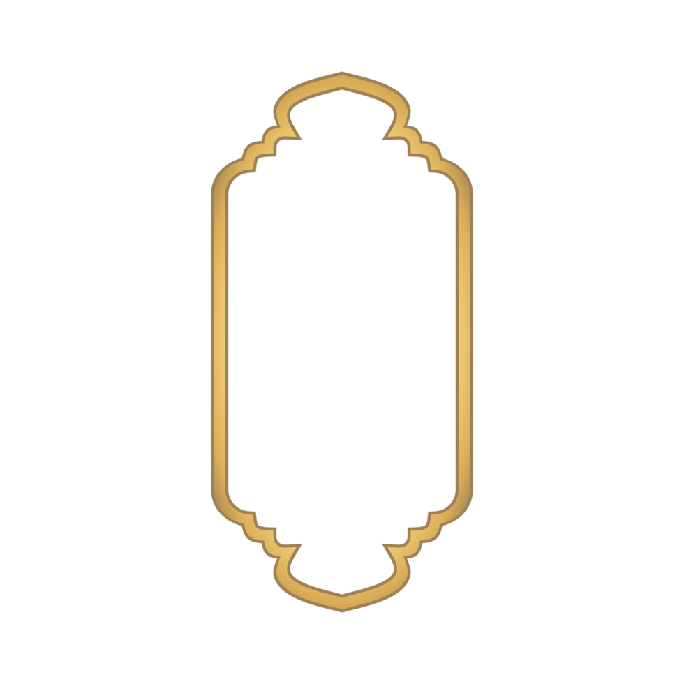 Luxury Islamic Golden Title Frame png