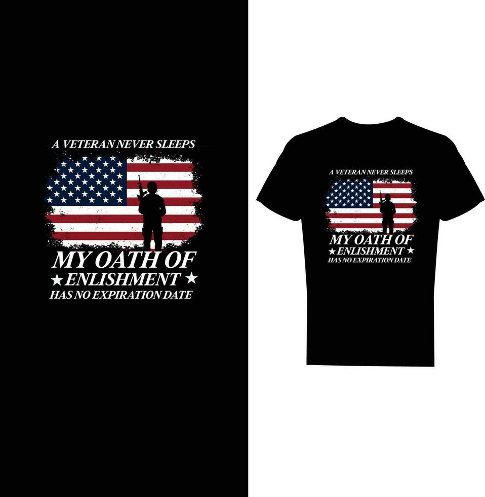 Veteran t shirt vector