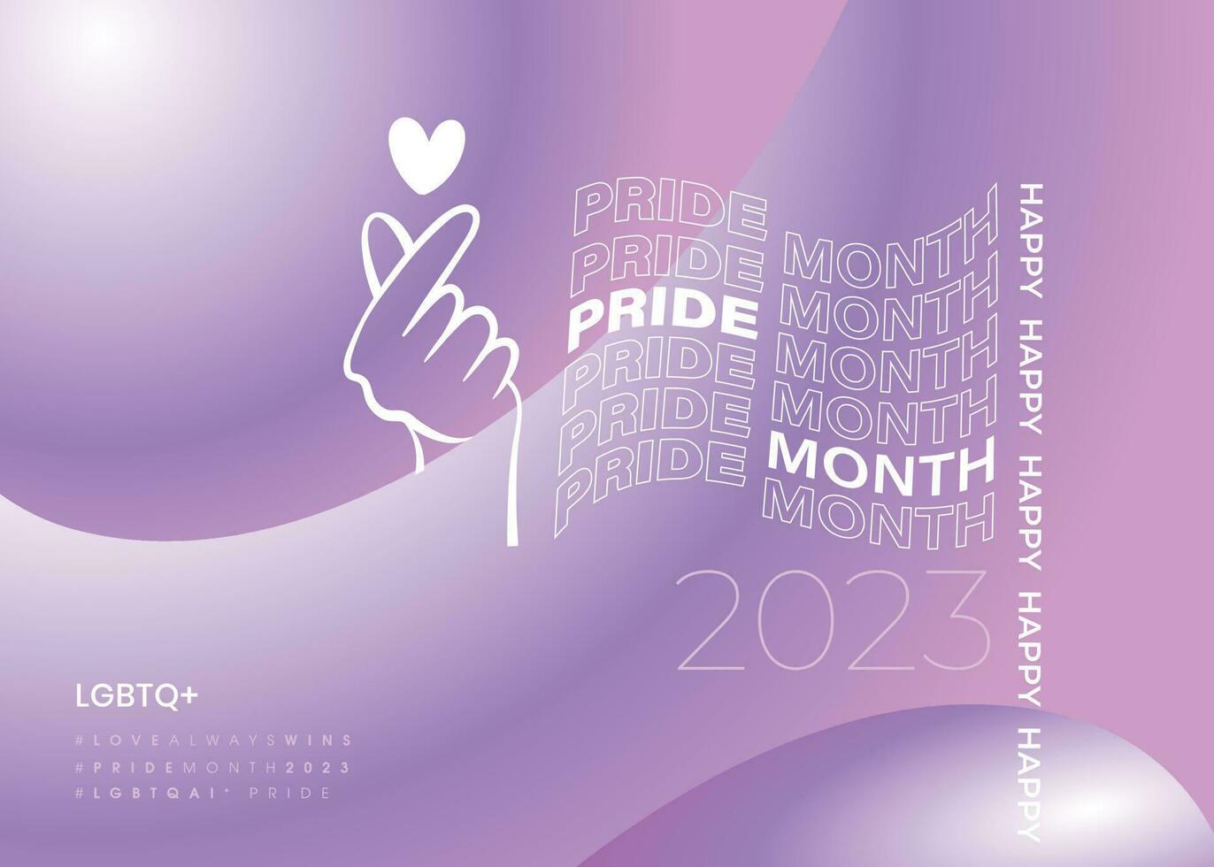pride month clean modern design vector