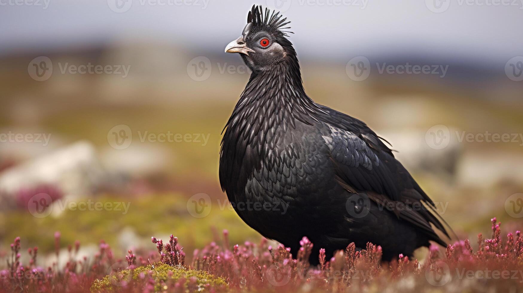 Portrait bird on the hill photo