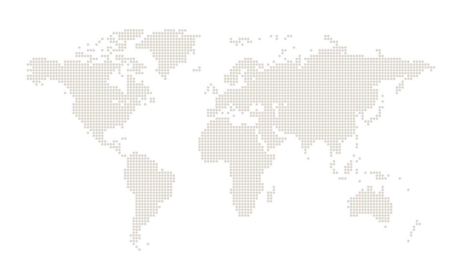 Dotted line world map, technology background vector