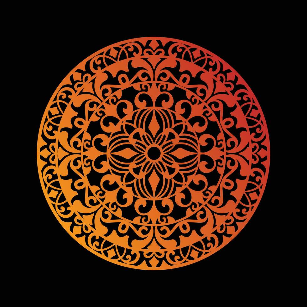 Ornamental mandala illustration vector design