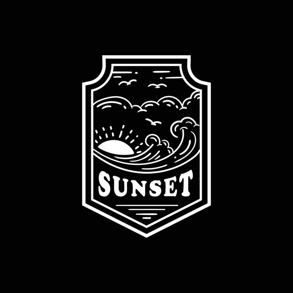 Premium Elegant Summer Badge Logo vector