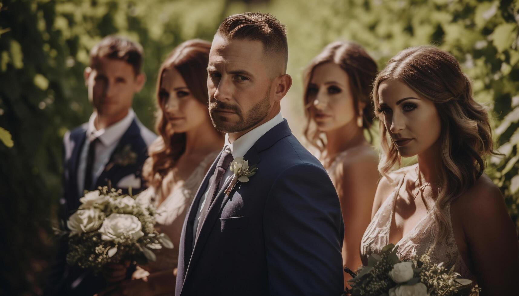 un verano Boda celebracion, amor y unión generado por ai foto