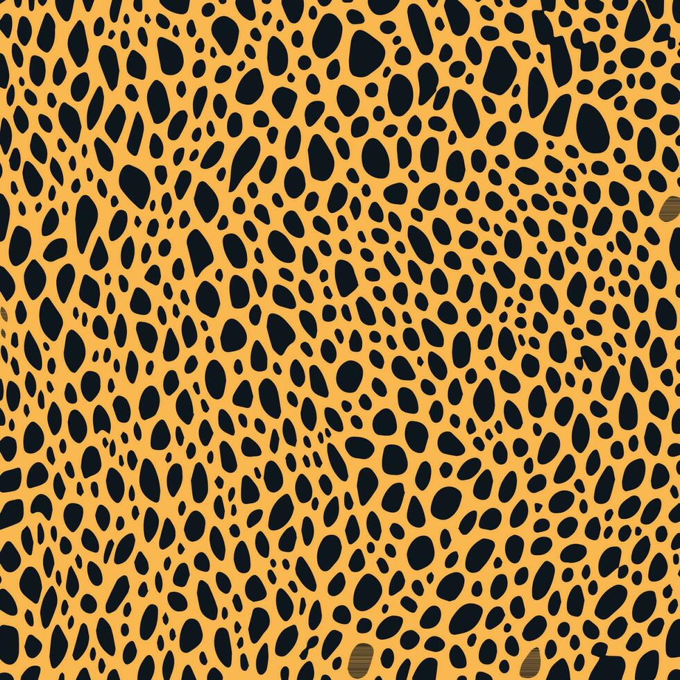 Leopard skin pattern with a mix of orange and black colors. Animal skin design for the fabric industry vector