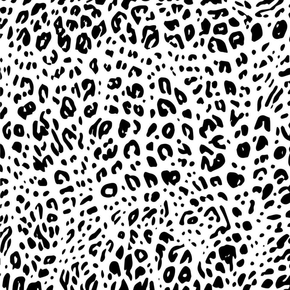 redondo motivos y irregular puntos leopardo piel. salvaje animal piel patrones para Moda vector