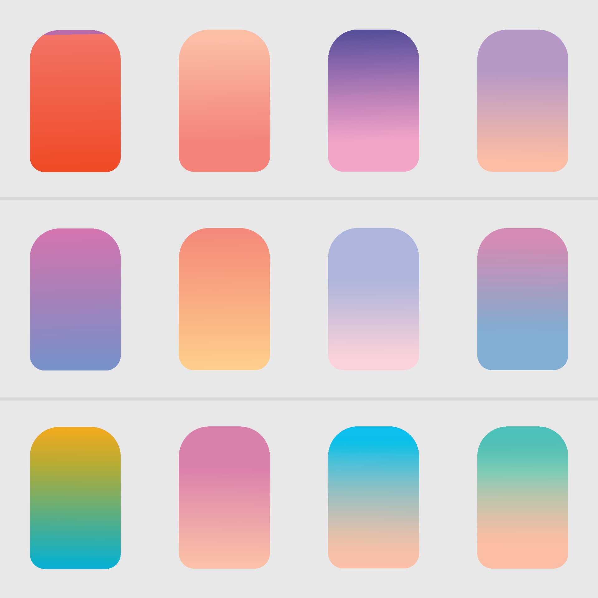 Color gradient plate. Fresh soft color abstract gradients. 24642923