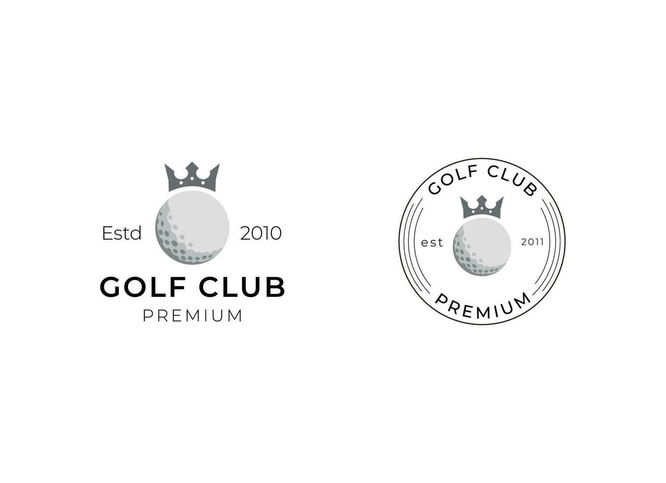 golf logo diseño vector modelo