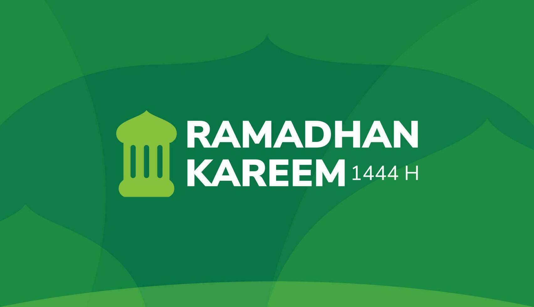 Ramadan kareem greeting card design template for invitation, banner, poster in minimalist style Iftar Party. Eid Al-Fitr. Hijri vector