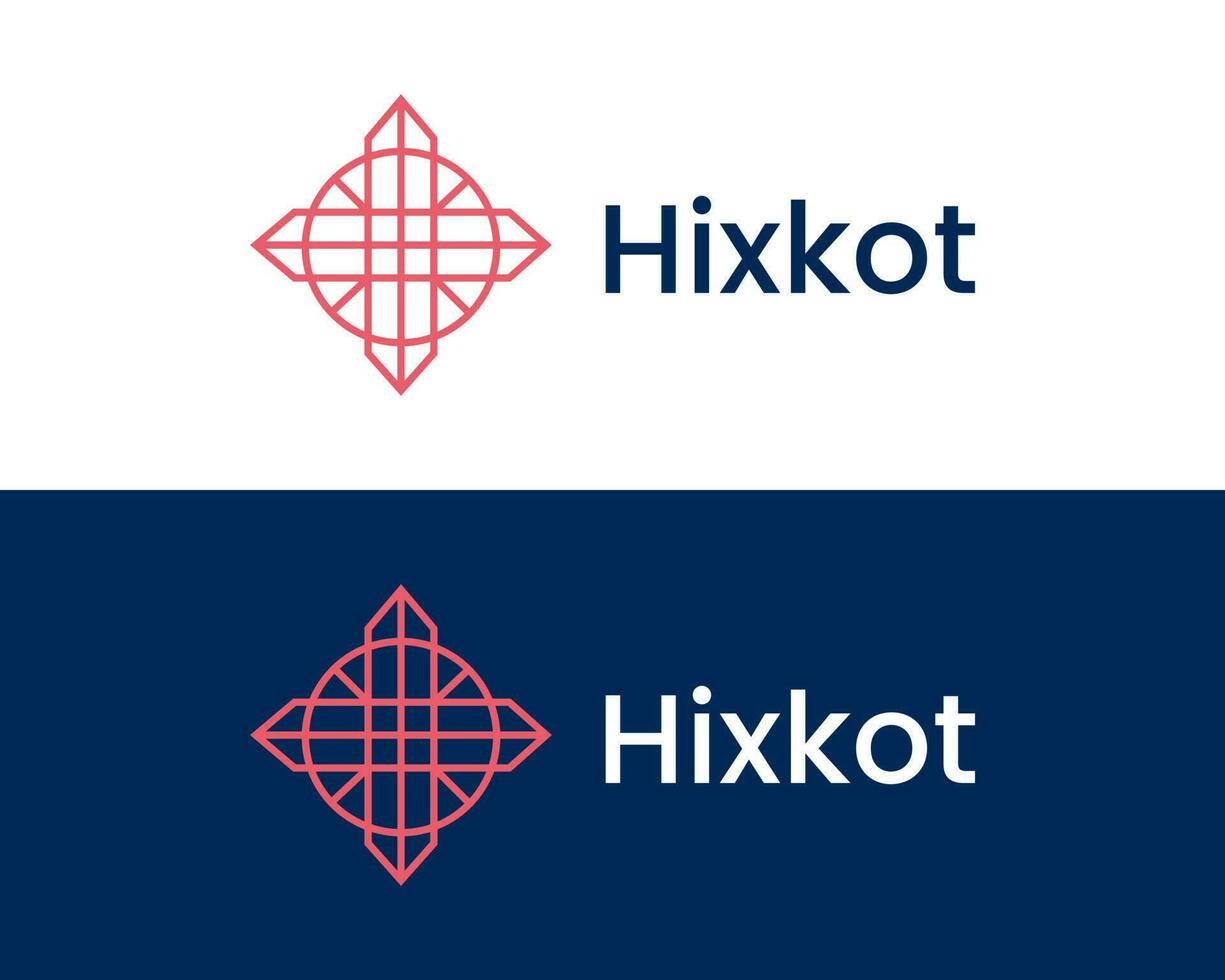 KH, HK Abstract Letters Logo Monogram, HK construction logo design vector