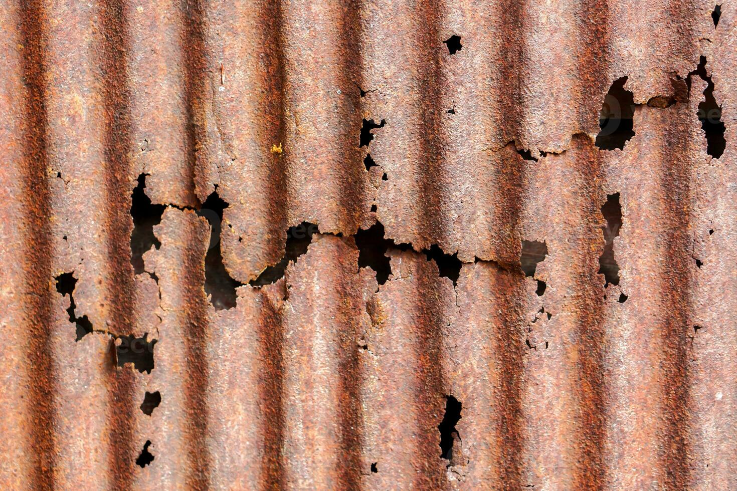 Corrosion and rust on zinc sheet background and texture. photo