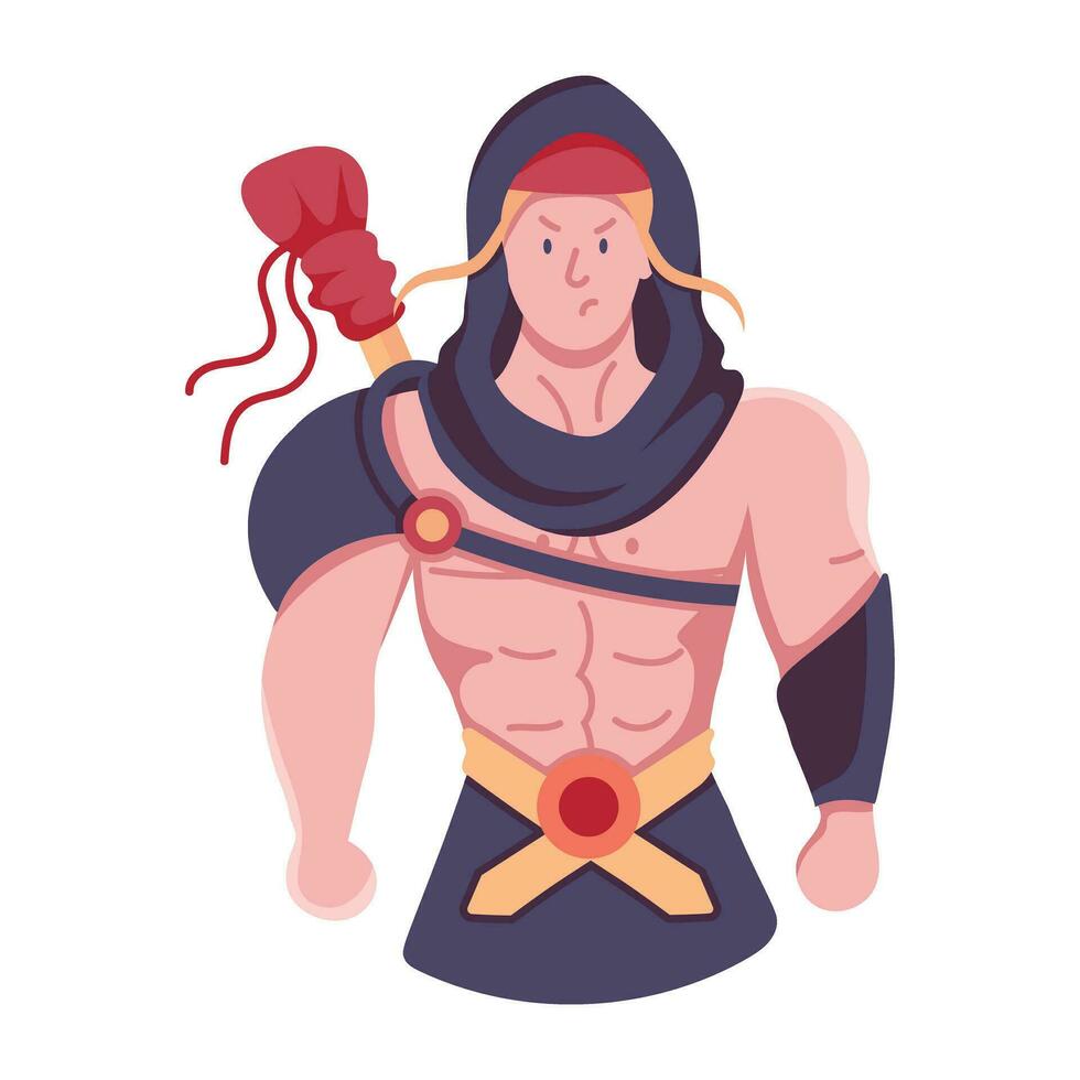 Trendy Ninja Character vector