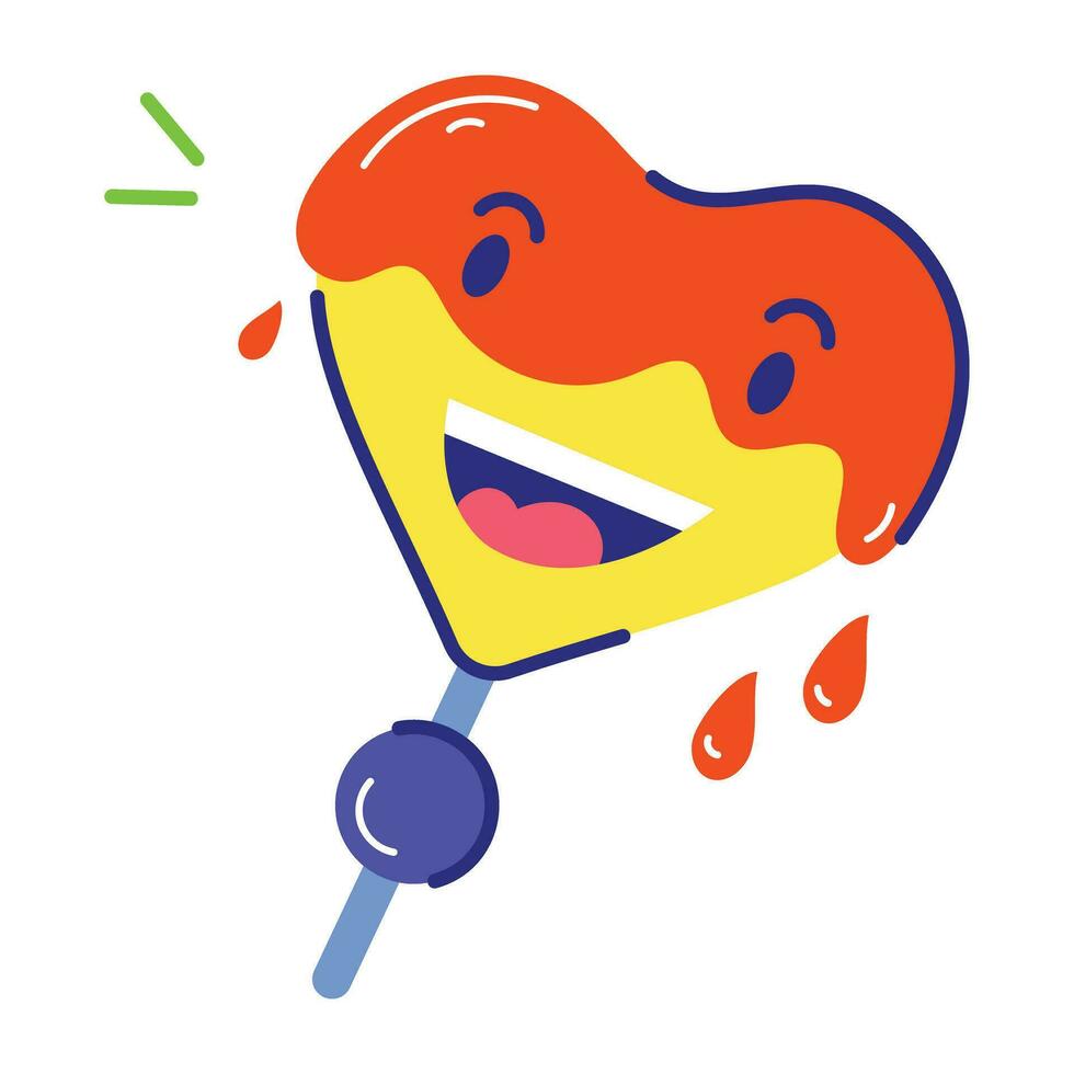 Trendy Caramel Lollipop vector
