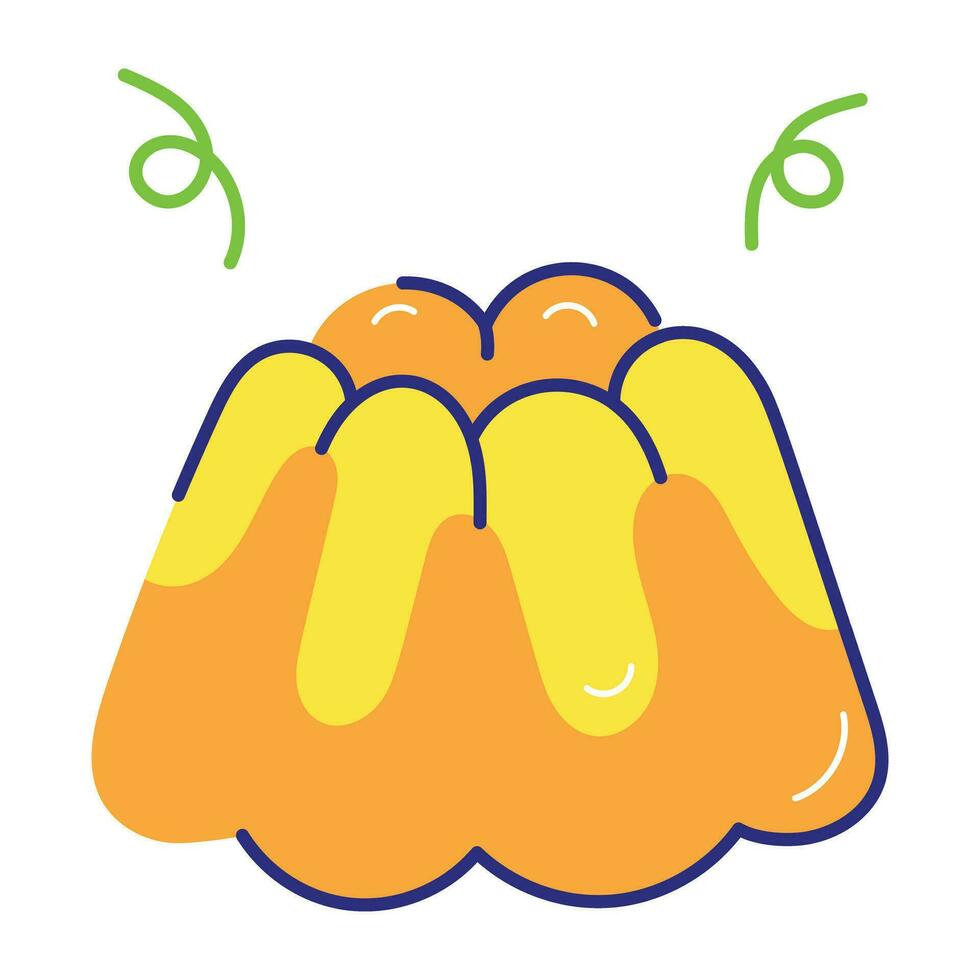 Trendy Fruit Jelly vector