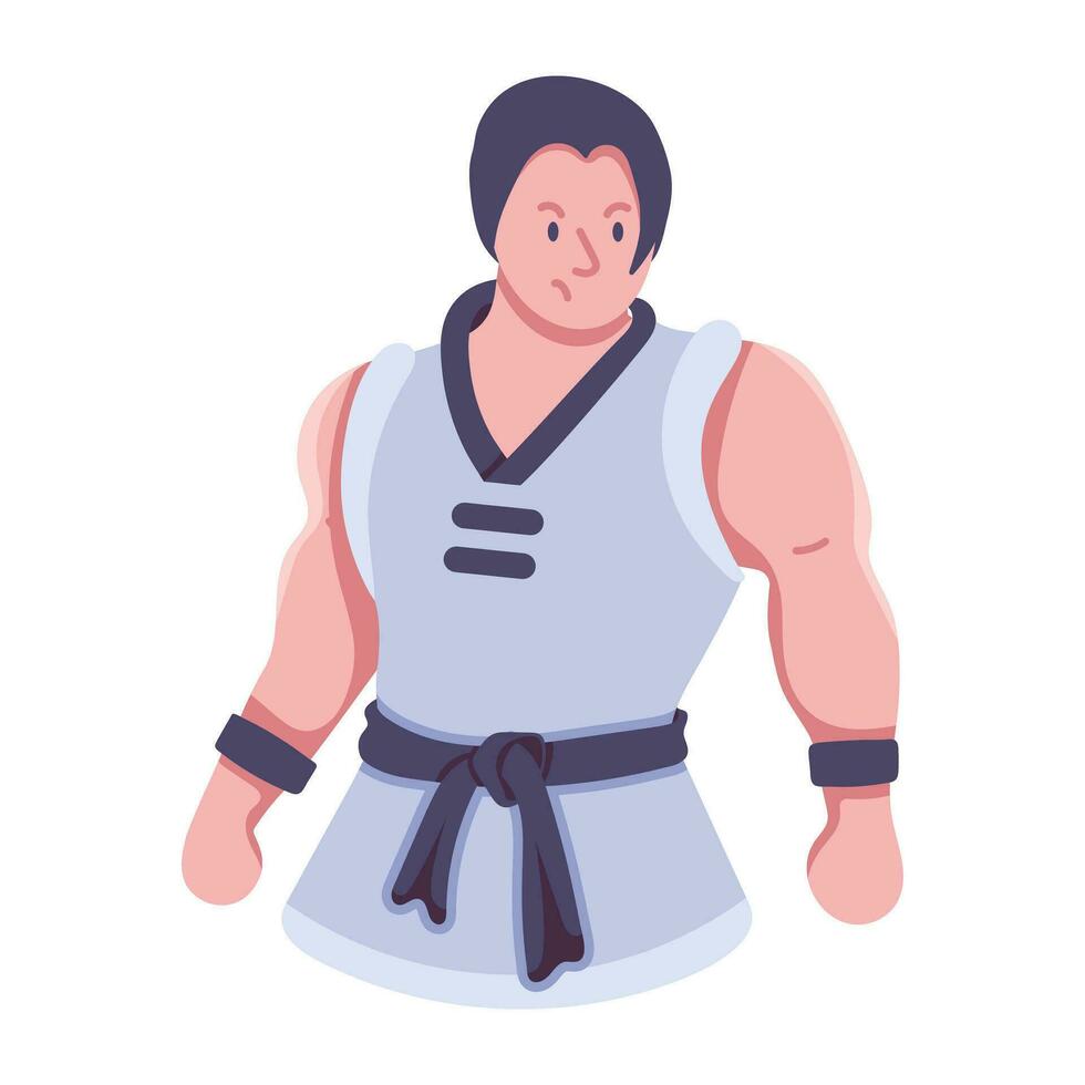 Trendy Judo Karate vector