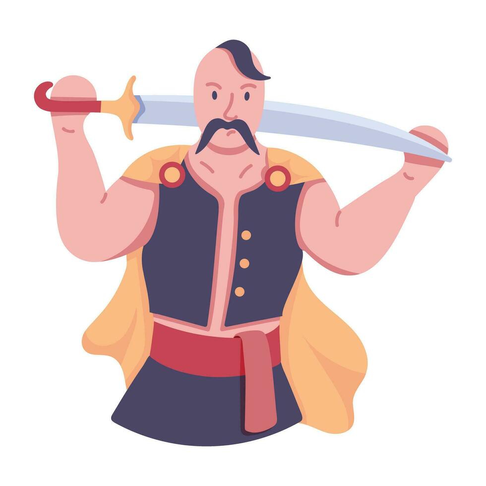 Trendy Ancient Warrior vector