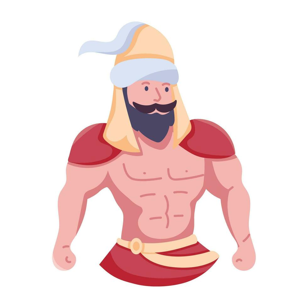 Trendy Knight Warrior vector