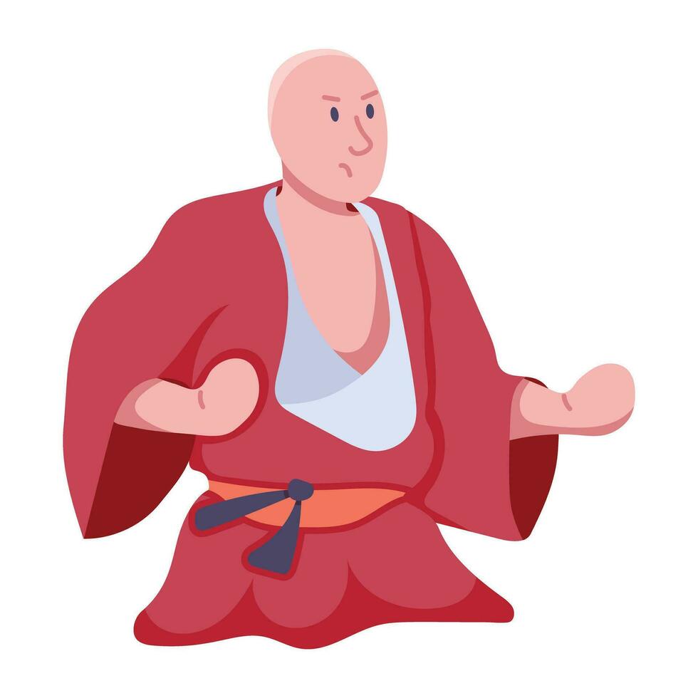Trendy Asian Fighter vector