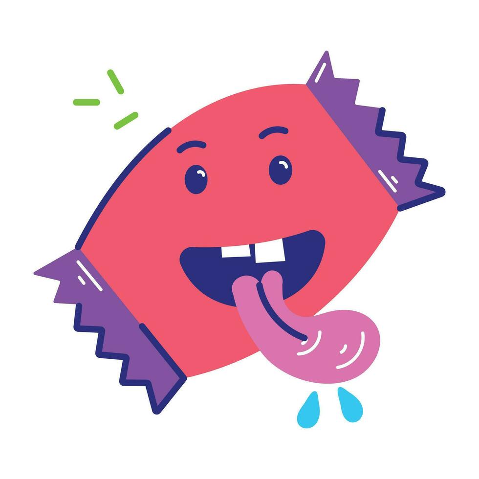 Trendy Candy Emoji vector