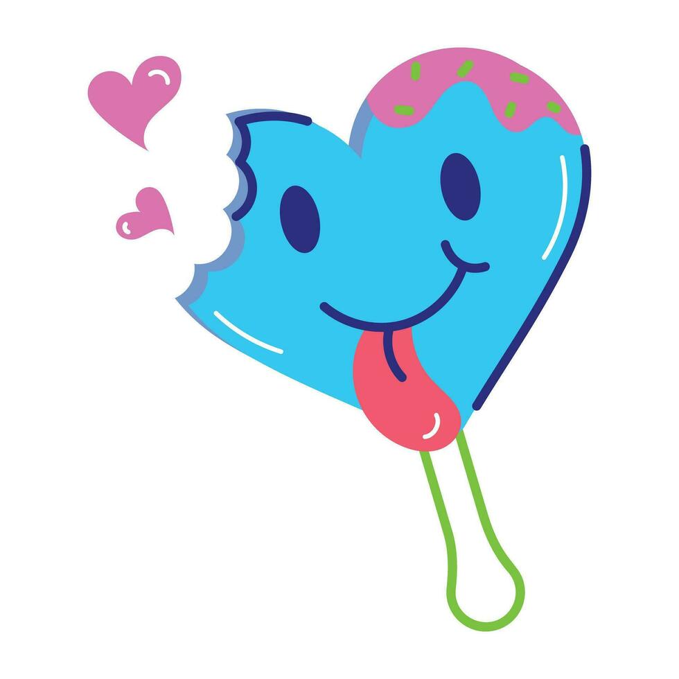 Trendy Valentine Lollipop vector