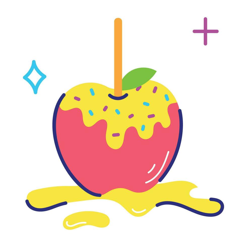 Trendy Dripping Cherry vector
