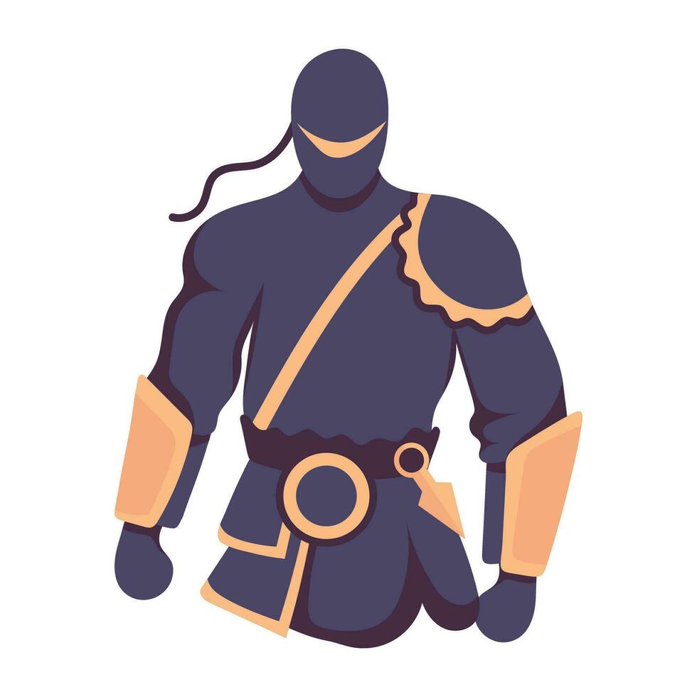 Trendy Shinobi Character vector