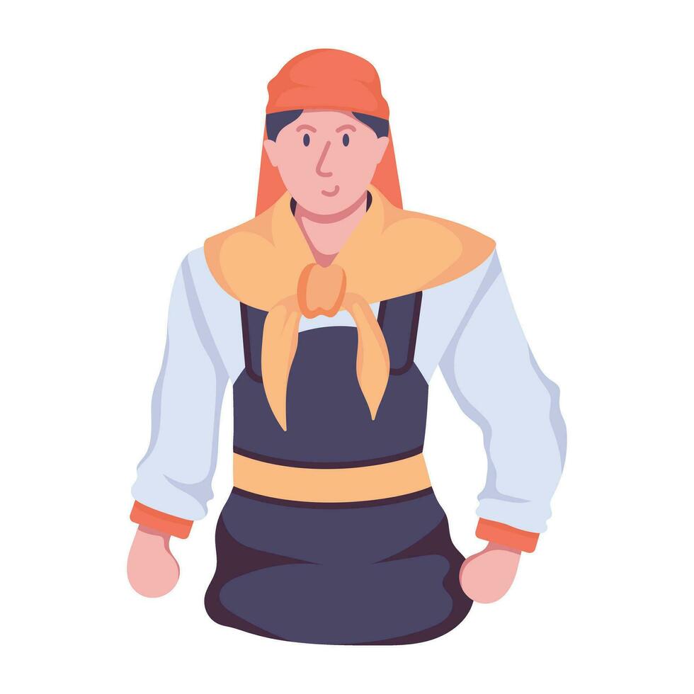 conceptos de guerreros de moda vector