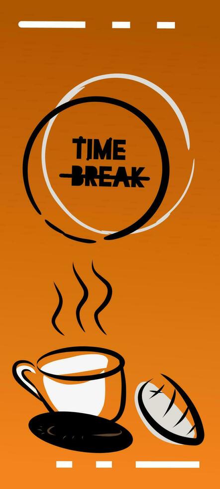 poster illustration for coffee lovers vector