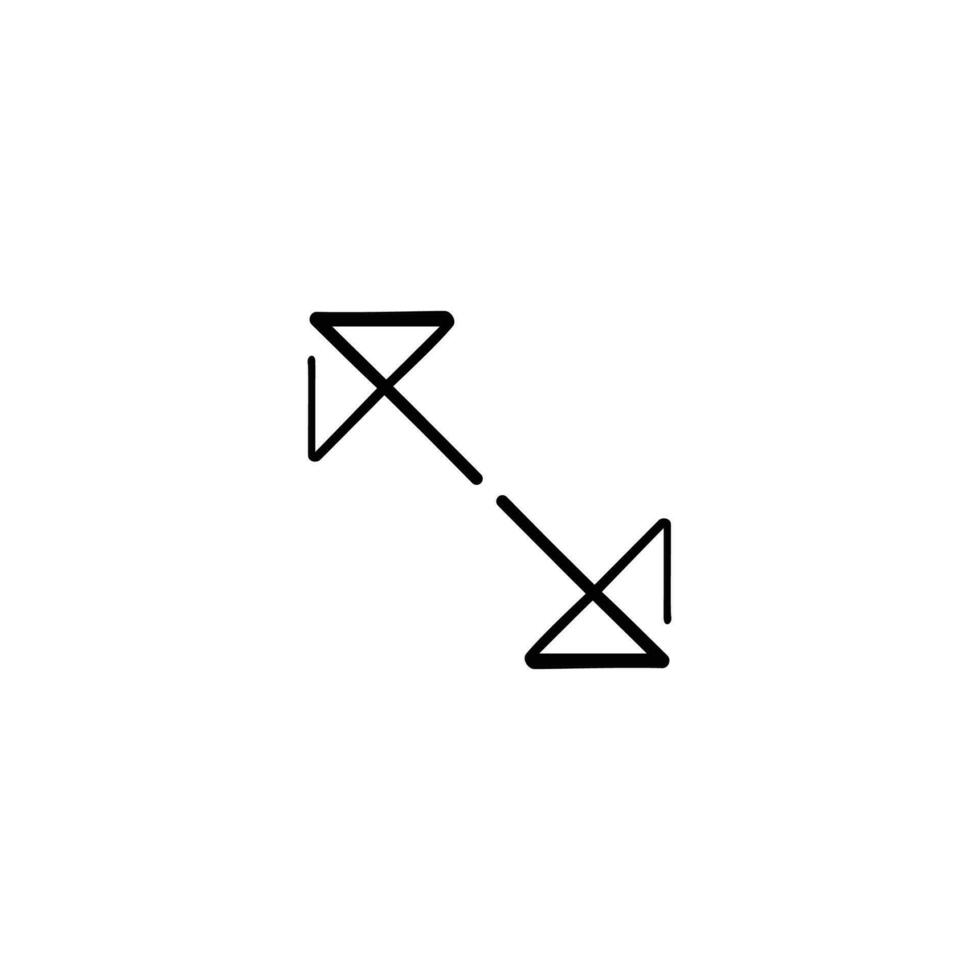 Maximize Line Style Icon Design vector