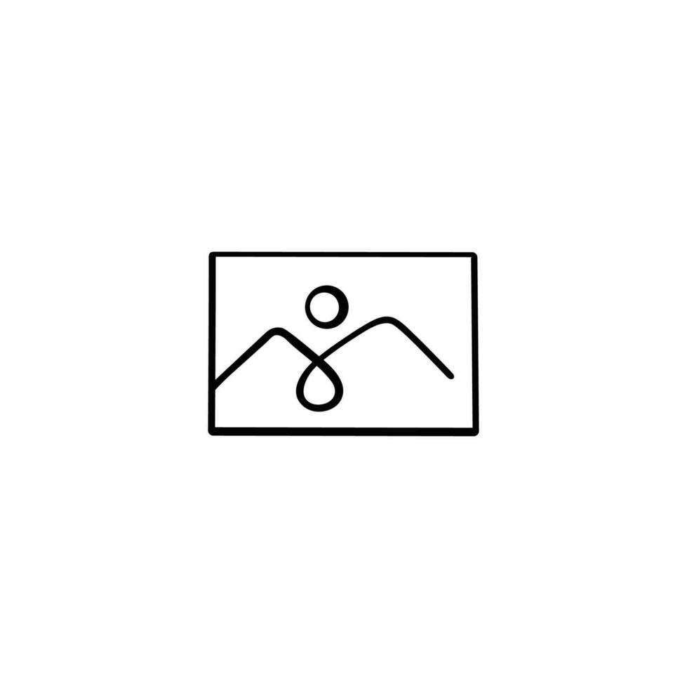 Picture Line Style Icon Design vector