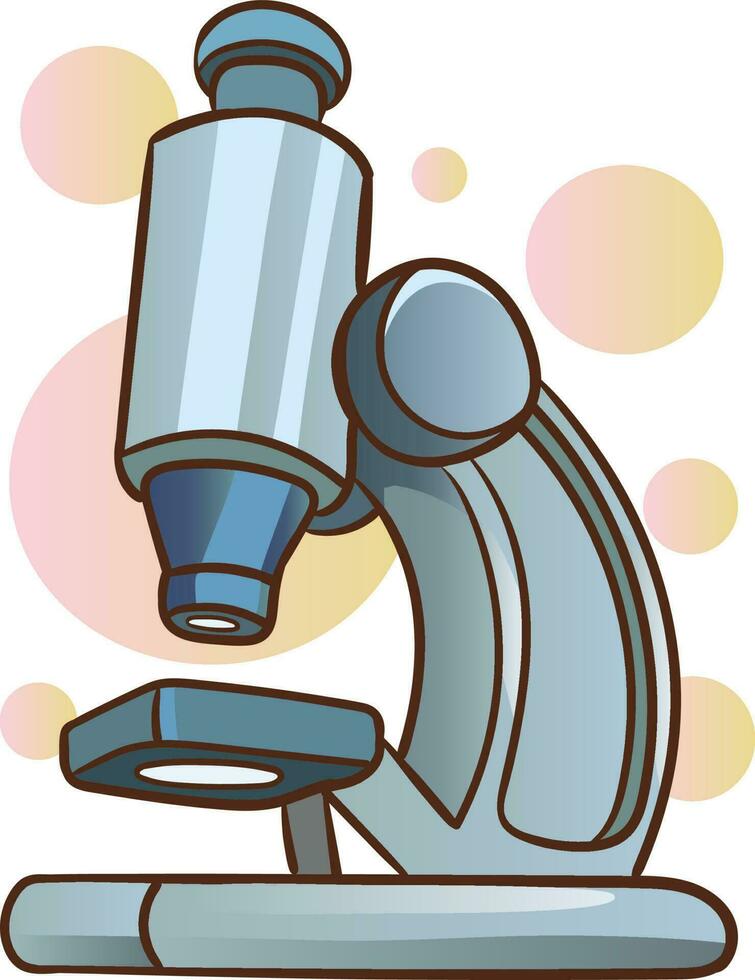 Microscope icon. Cartoon illustration of microscope vector icon for web