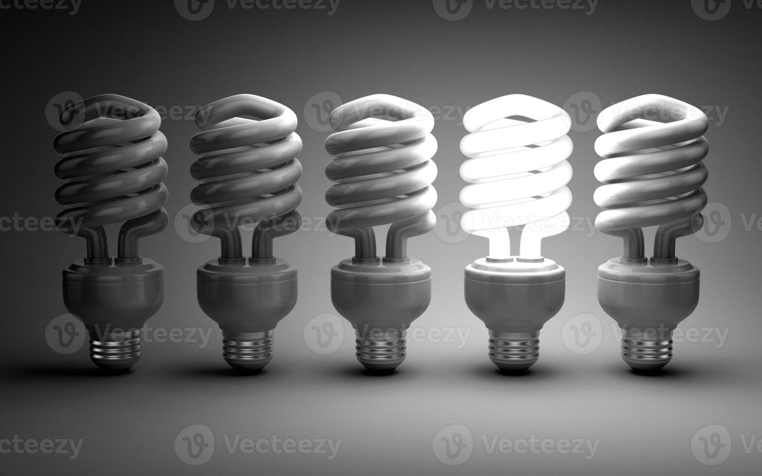 Eco energy saving light bulb concept photo